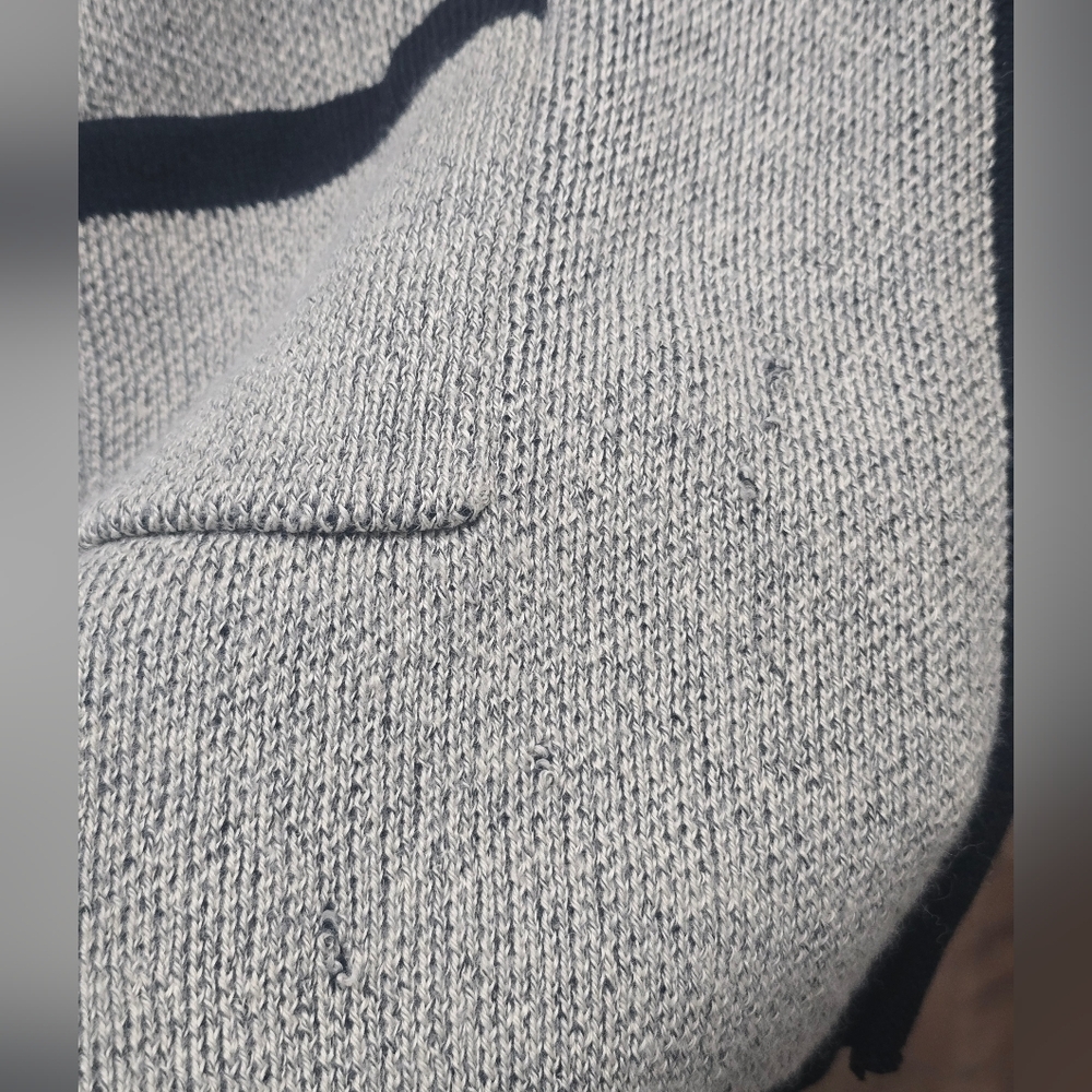 Southwestern Aztec Open Front Poncho with Pockets - Picture 4 of 10